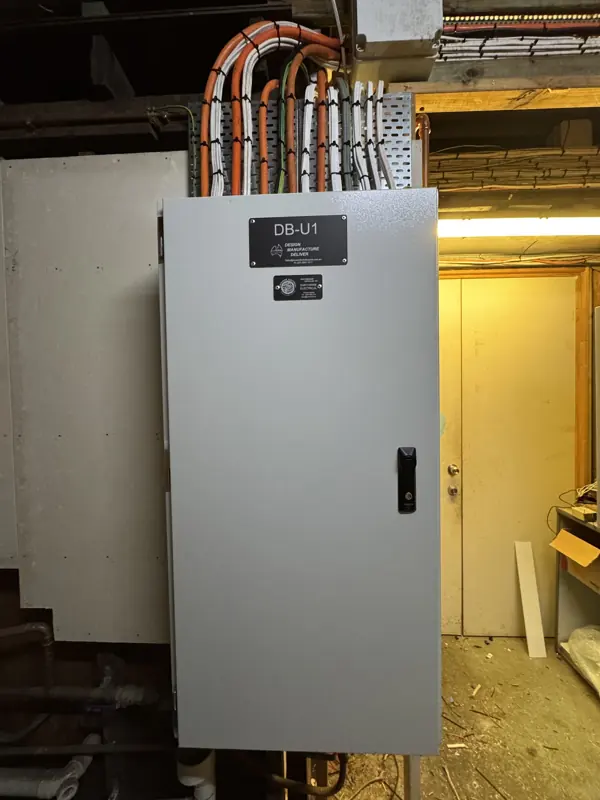 Modern switchboard with capacity for an EV charger circuit