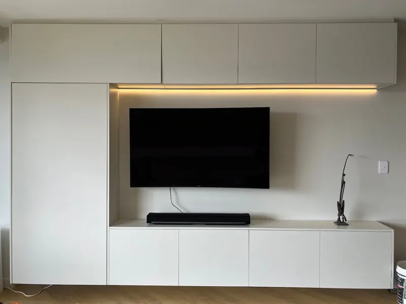 LED strip feature wall